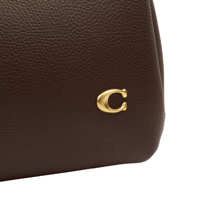 Coach Tote Lana Shoulder Bag in Maple, Leather — Side View