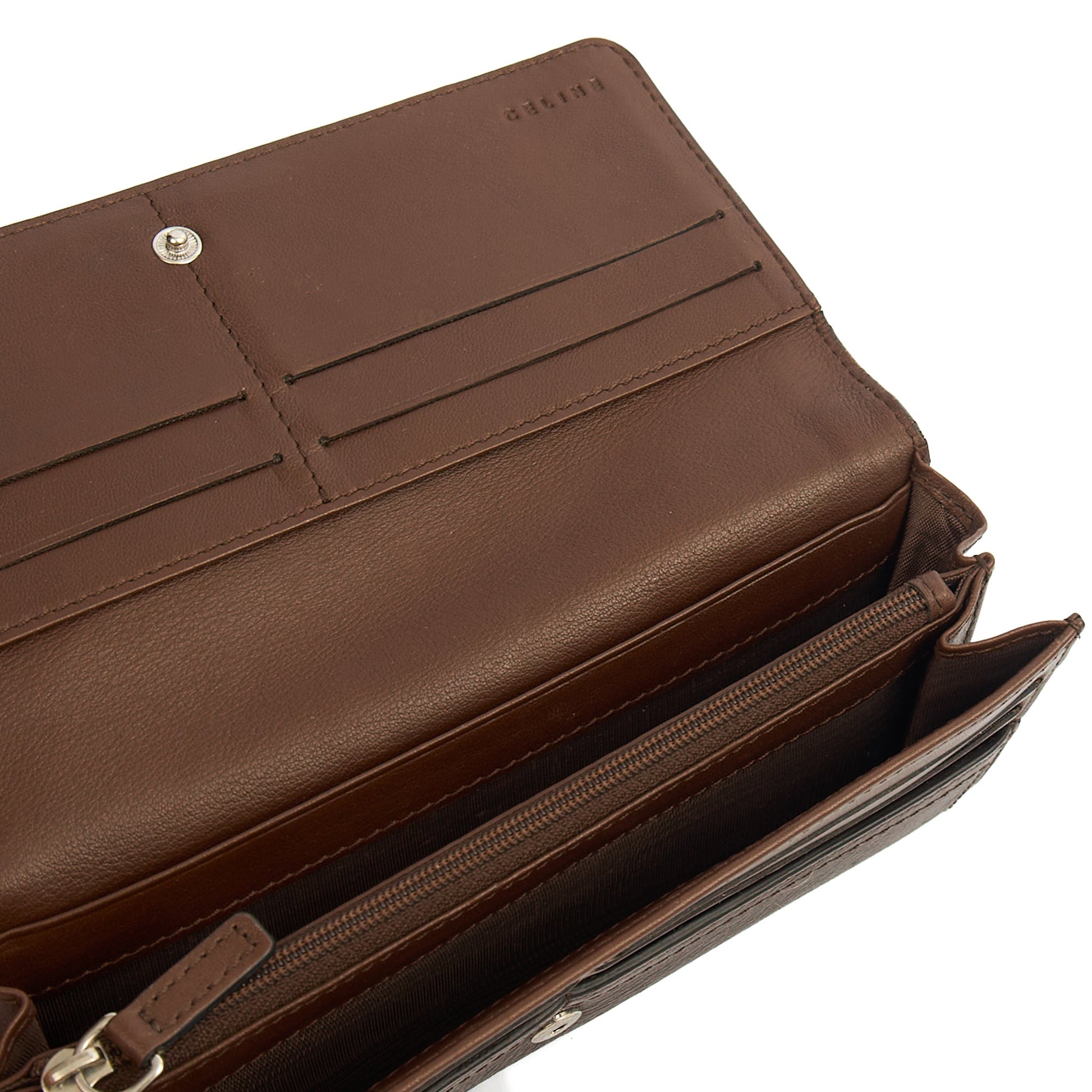 Celine Wallet Wallet in Brown, Box Calfskin — Alternate View 17