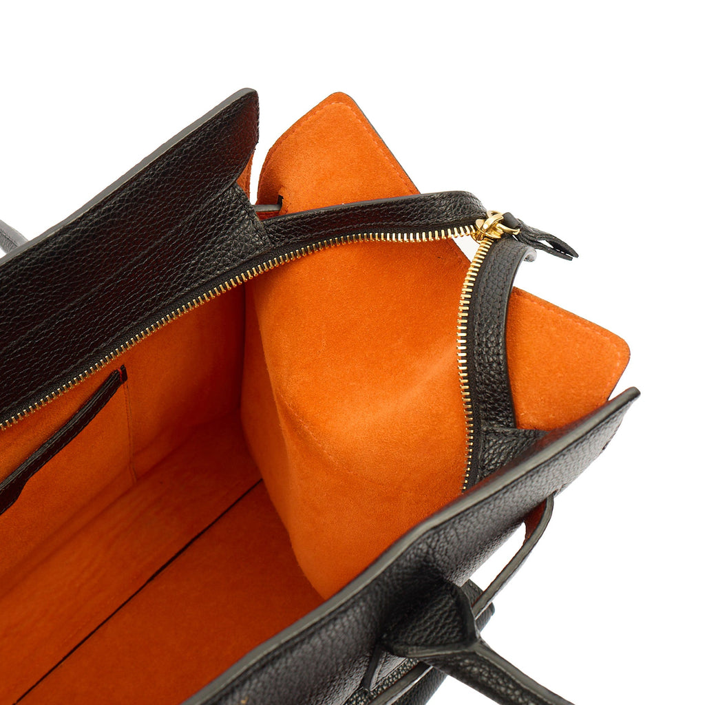 Mulberry Tote Zipped Bayswater in Black, Leather — Detail View