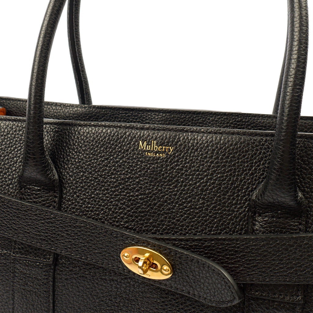 Mulberry Tote Zipped Bayswater in Black, Leather — Alternate View 12
