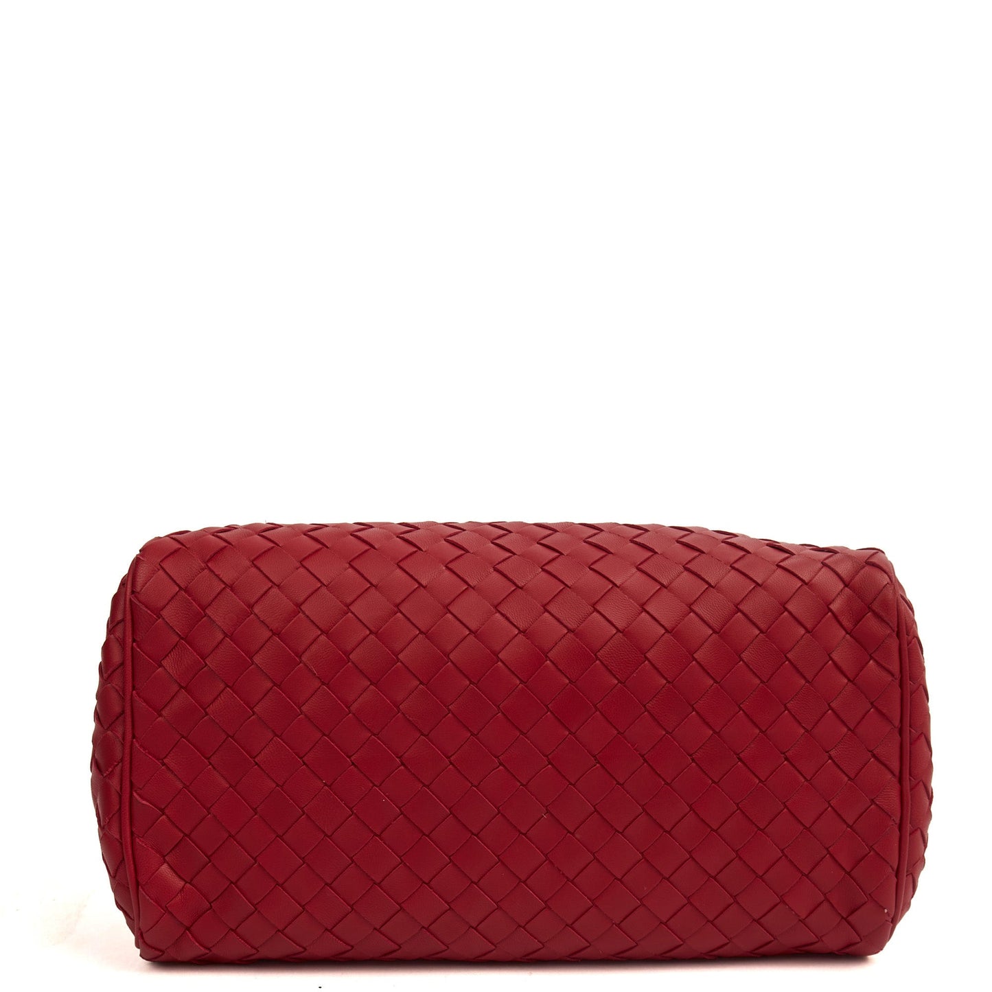 Bottega Veneta Mini Bag Boston Bag in Red, Intrecciato Nappa — Alternate View 12