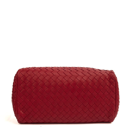 Bottega Veneta Mini Bag Boston Bag in Red, Intrecciato Nappa — Alternate View 12