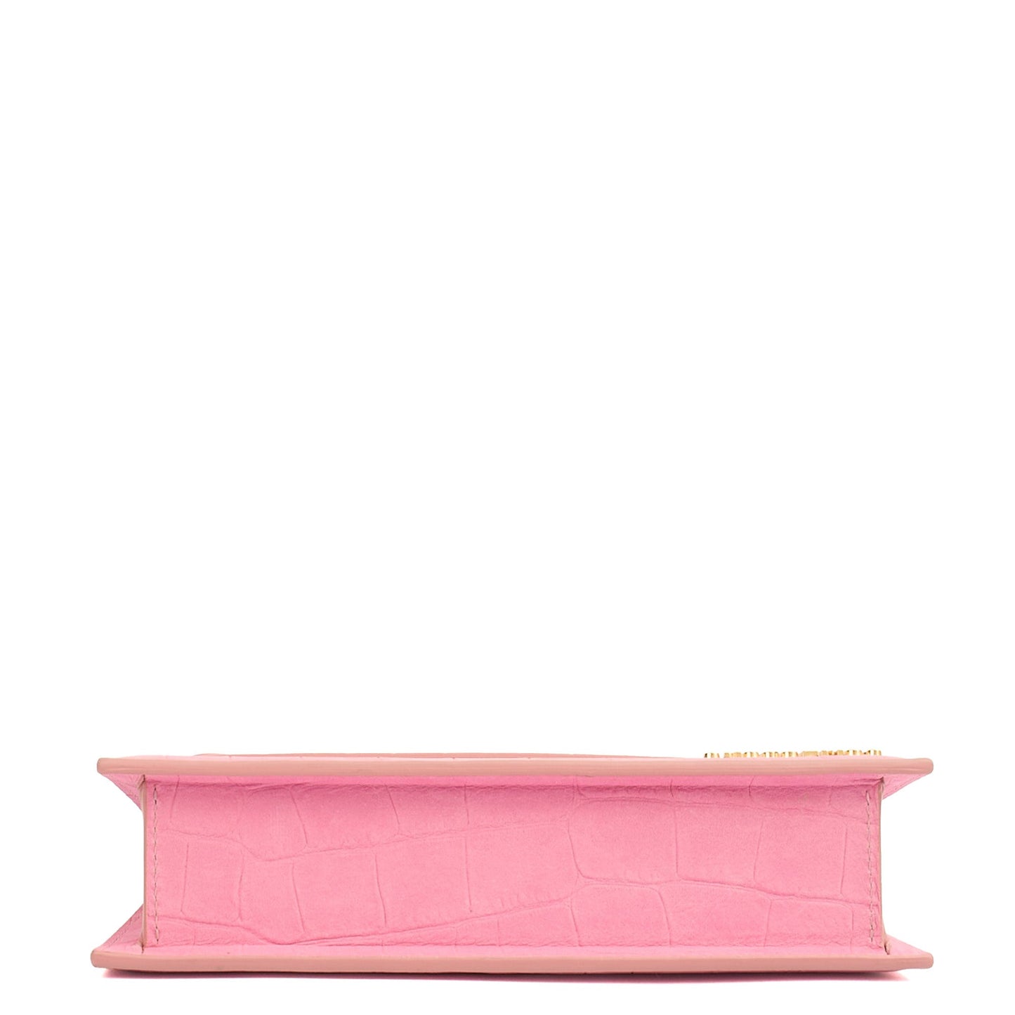Jacquemus Top Handle Le Chiquito Long in Pink, Leather — Detail View