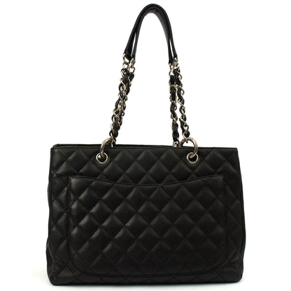 Chanel Tote Grand Shopping Tote in Black, Caviar Leather — Alternate View 20