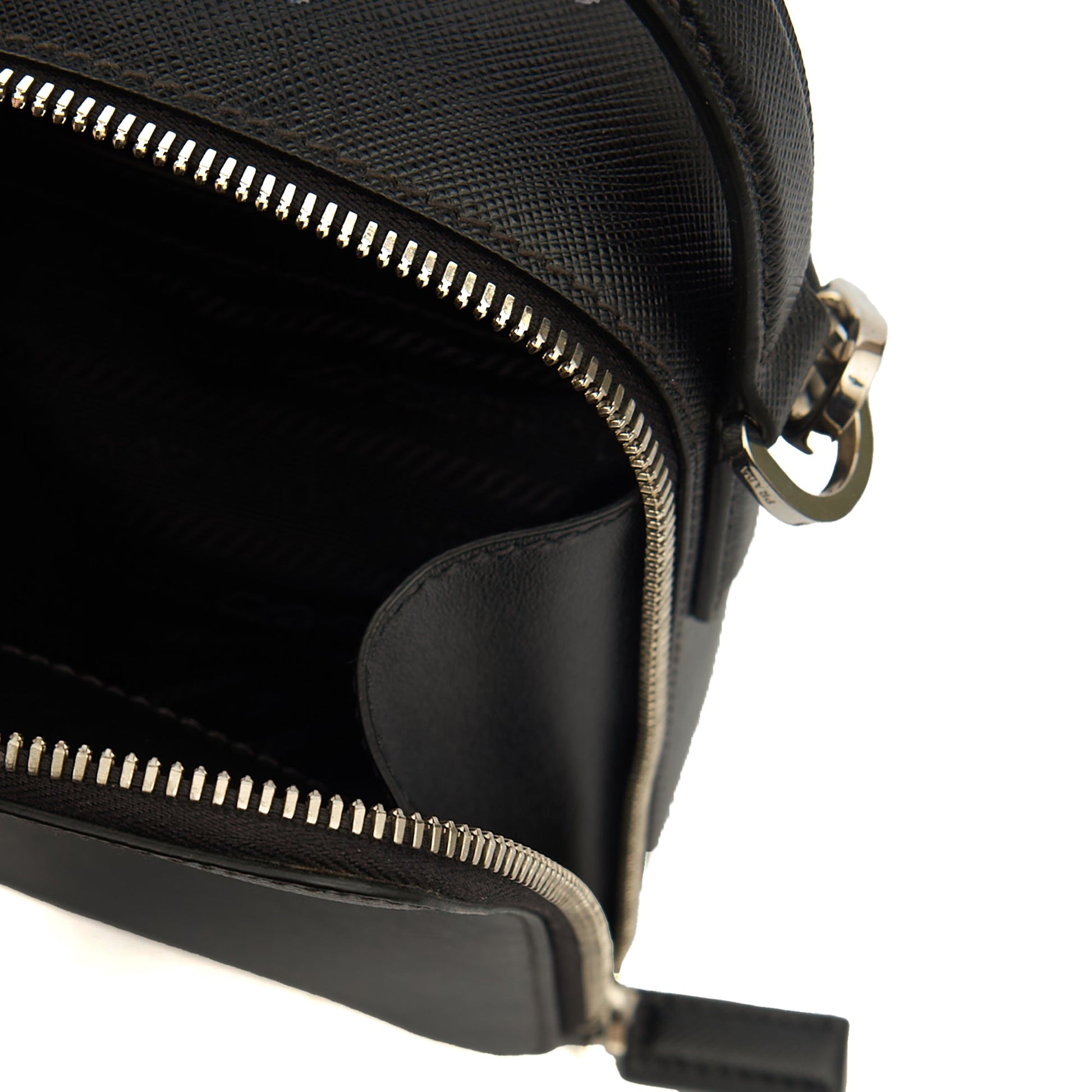 Prada Cross Body Brique - Small in Black, Saffiano Leather — Alternate View 7