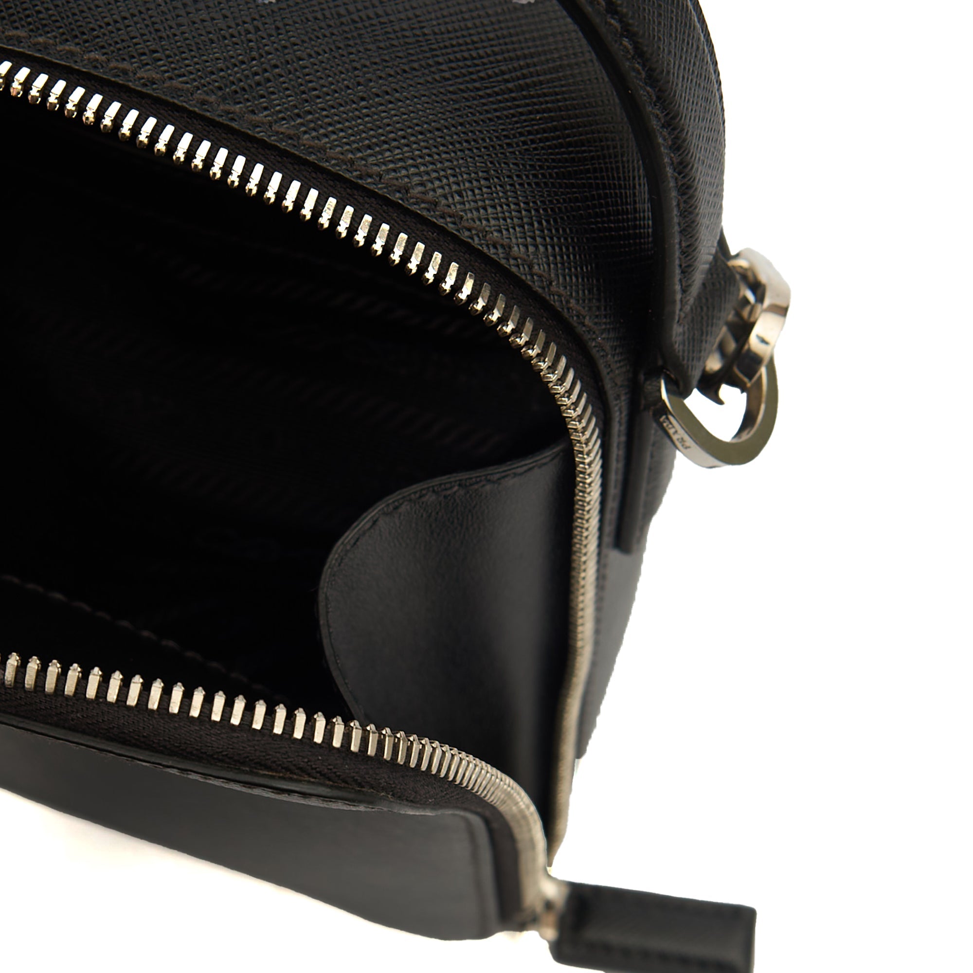 Prada Cross Body Brique - Small in Black, Saffiano Leather — Alternate View 14