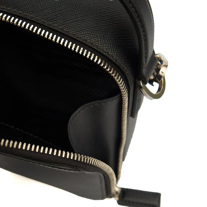 Prada Cross Body Brique - Small in Black, Saffiano Leather — Alternate View 14