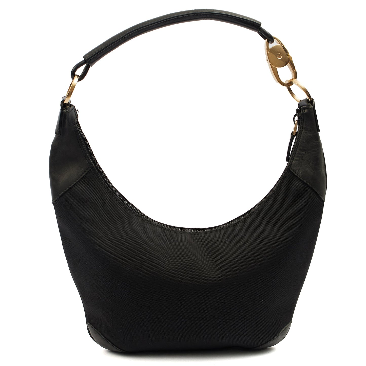 Gucci Shoulder Bag Shoulder Bag in Black, Fabric — Back View