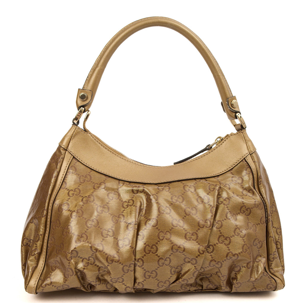 Gucci Shoulder Bag Abbey D-Ring Shoulder Bag in Metallic, Leather — Detail View