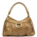 Gucci Shoulder Bag Abbey D-Ring Shoulder Bag in Metallic, Leather — Front View