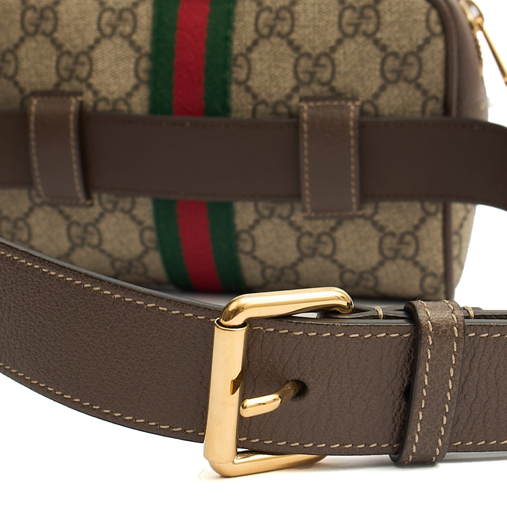 Gucci Cross Body Belt Bag in GG Supreme, Leather — Alternate View 19