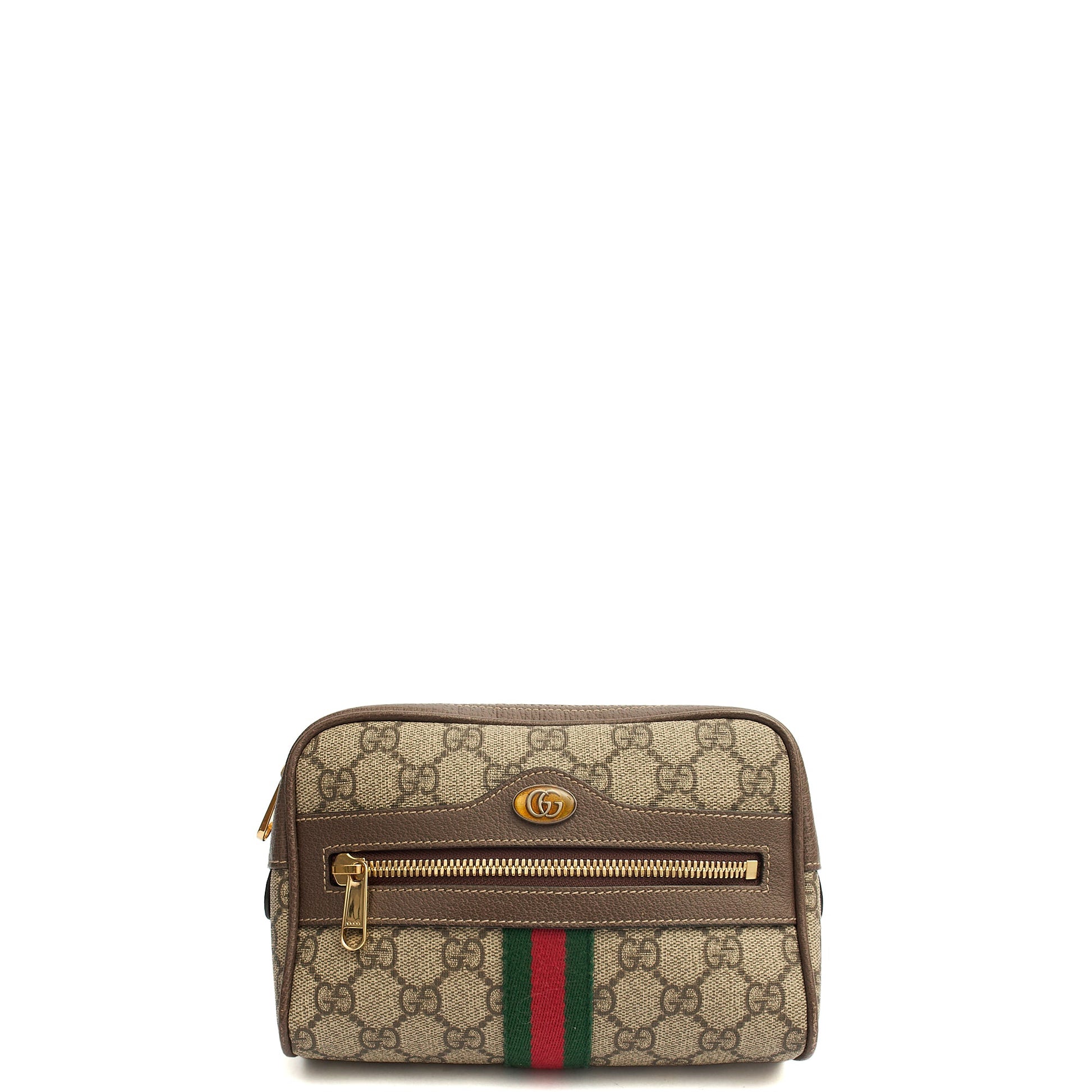 Gucci Cross Body Belt Bag in GG Supreme, Leather — Alternate View 8