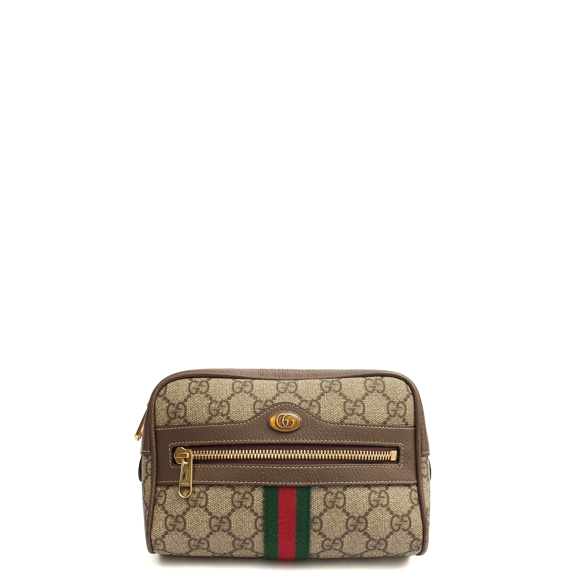 Gucci Cross Body Belt Bag in GG Supreme, Leather — Alternate View 8