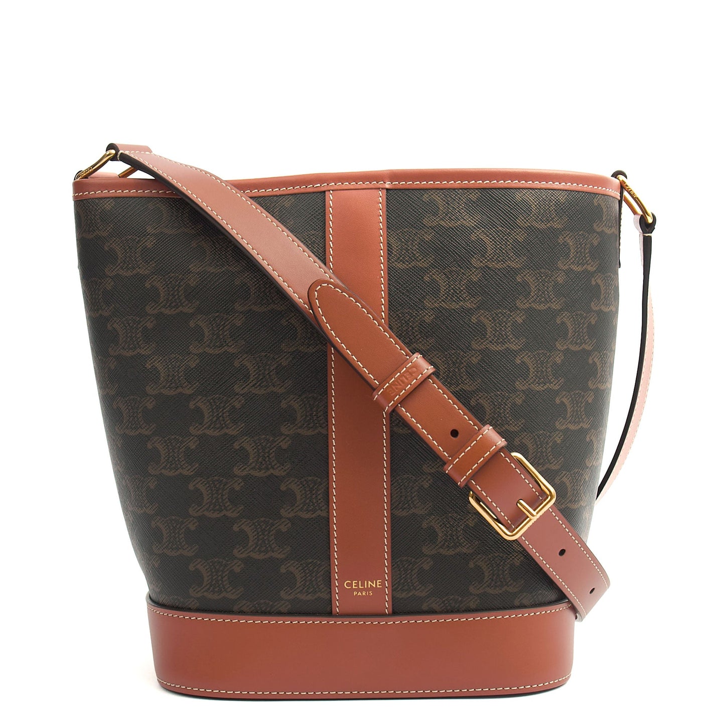 Celine Bucket Bag Bucket 16 in Bi Colour, Bullhide Calfskin — Front View