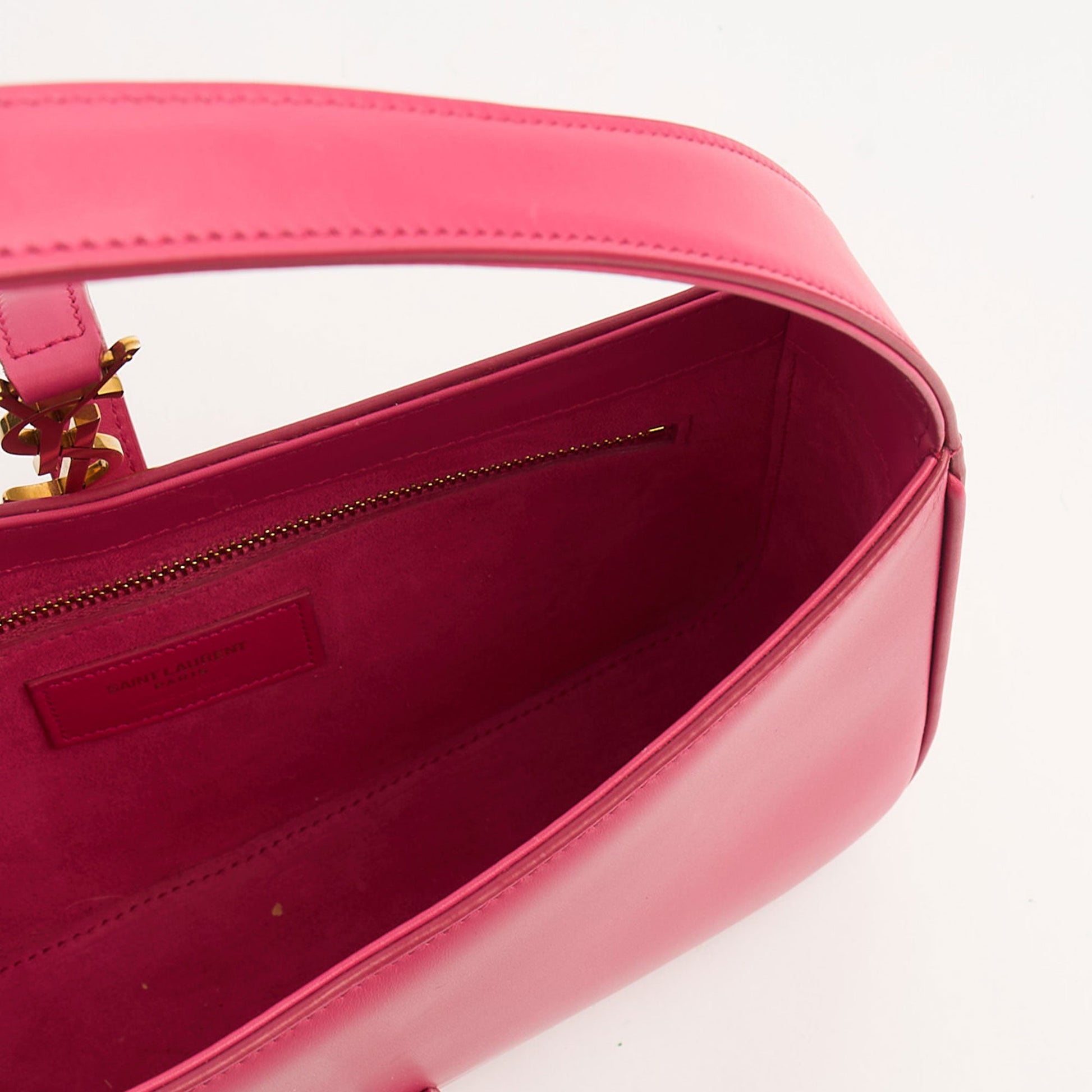 Saint Laurent Shoulder Bag Le 5 À 7 Hobo in Pink, Calfskin Leather — Alternate View 11
