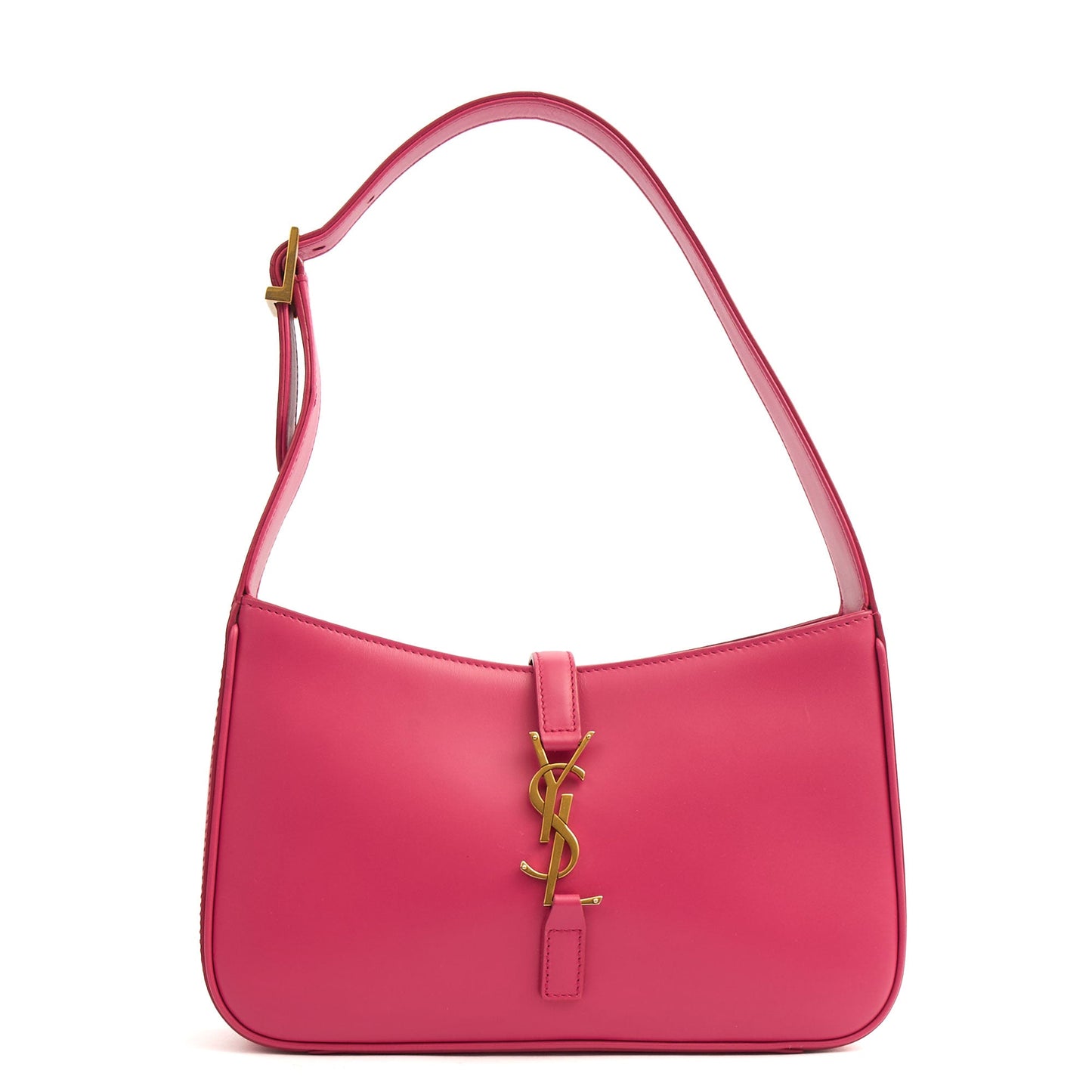 Saint Laurent Shoulder Bag Le 5 À 7 Hobo in Pink, Calfskin Leather — Alternate View 7