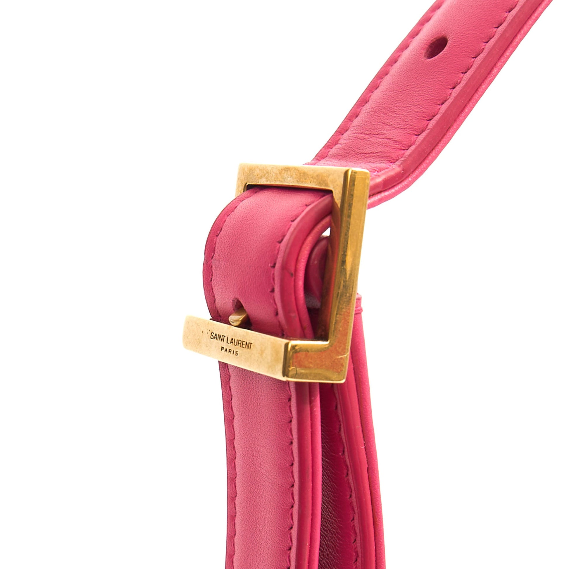 Saint Laurent Shoulder Bag Le 5 À 7 Hobo in Pink, Calfskin Leather — Alternate View 12