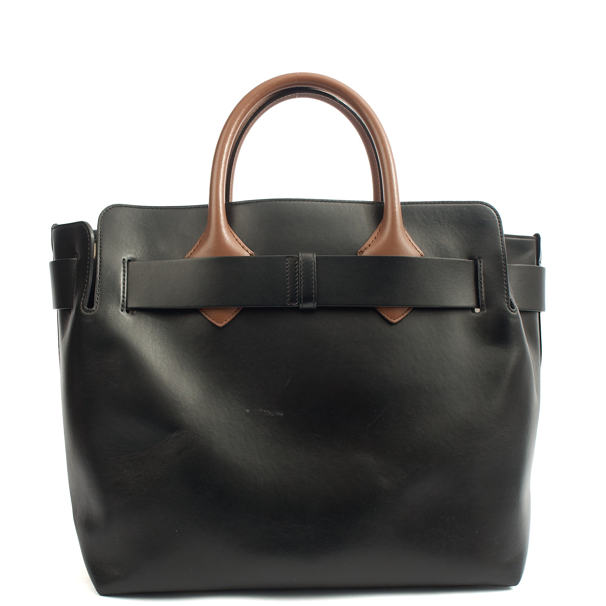 Burberry Tote Belt Bag - Medium in Black, Leather — Alternate View 9