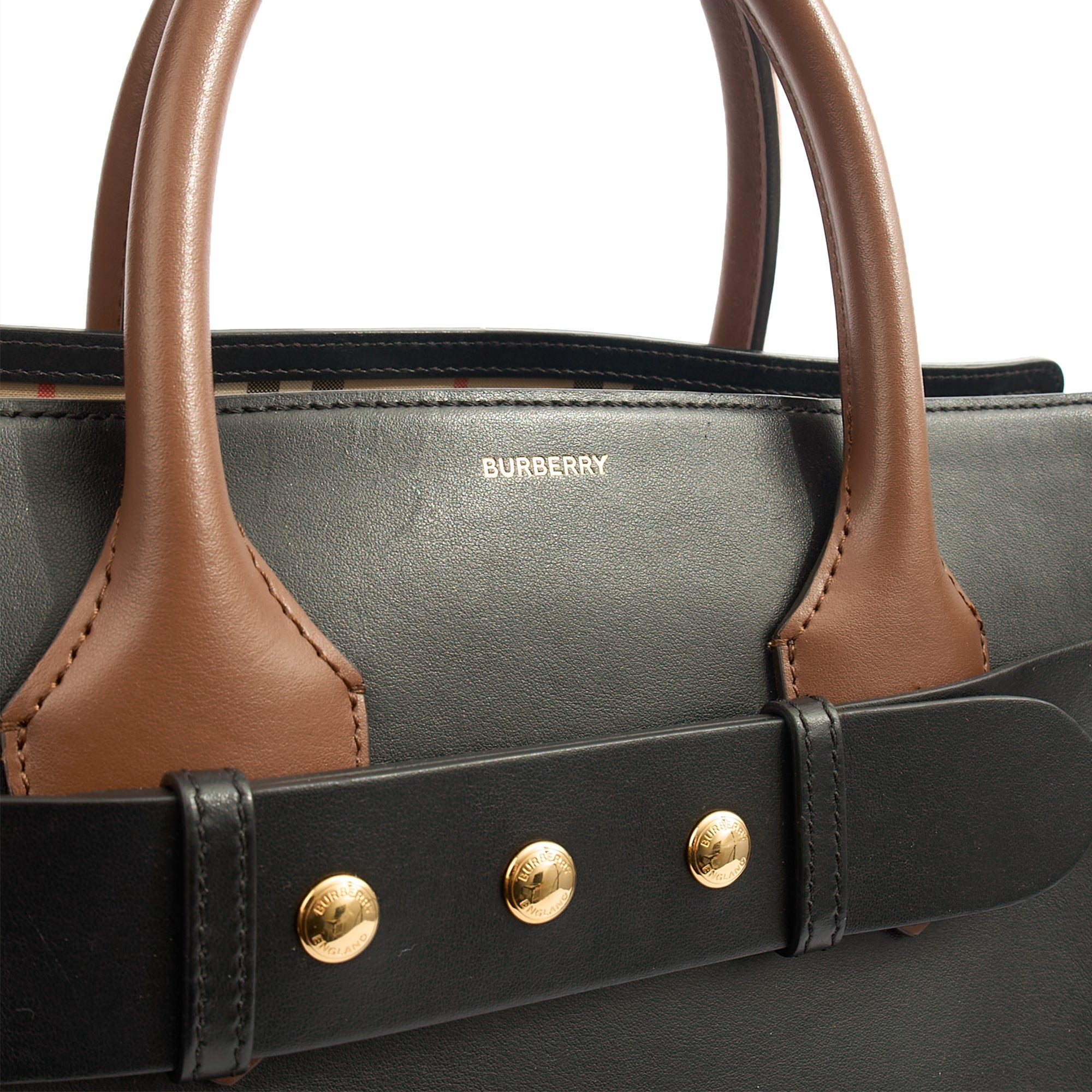 Burberry Tote Belt Bag - Medium in Black, Leather — Alternate View 12
