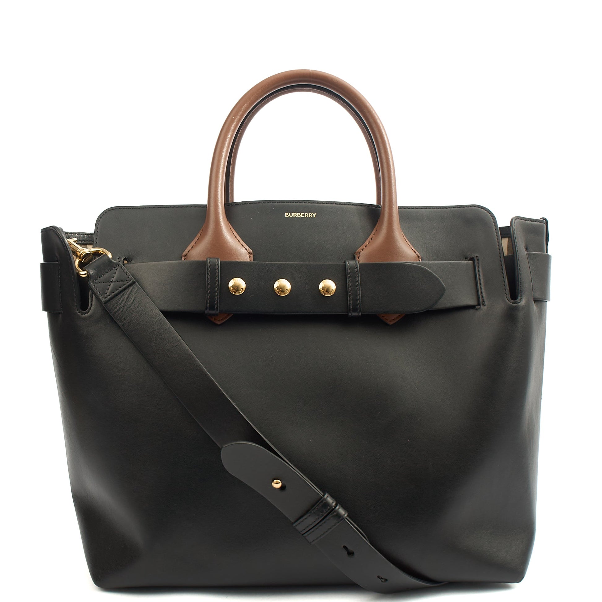 Burberry Tote Belt Bag - Medium in Black, Leather — Alternate View 13
