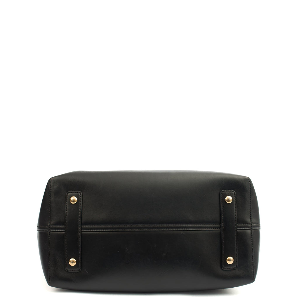 Burberry Tote Belt Bag - Medium in Black, Leather — Top View