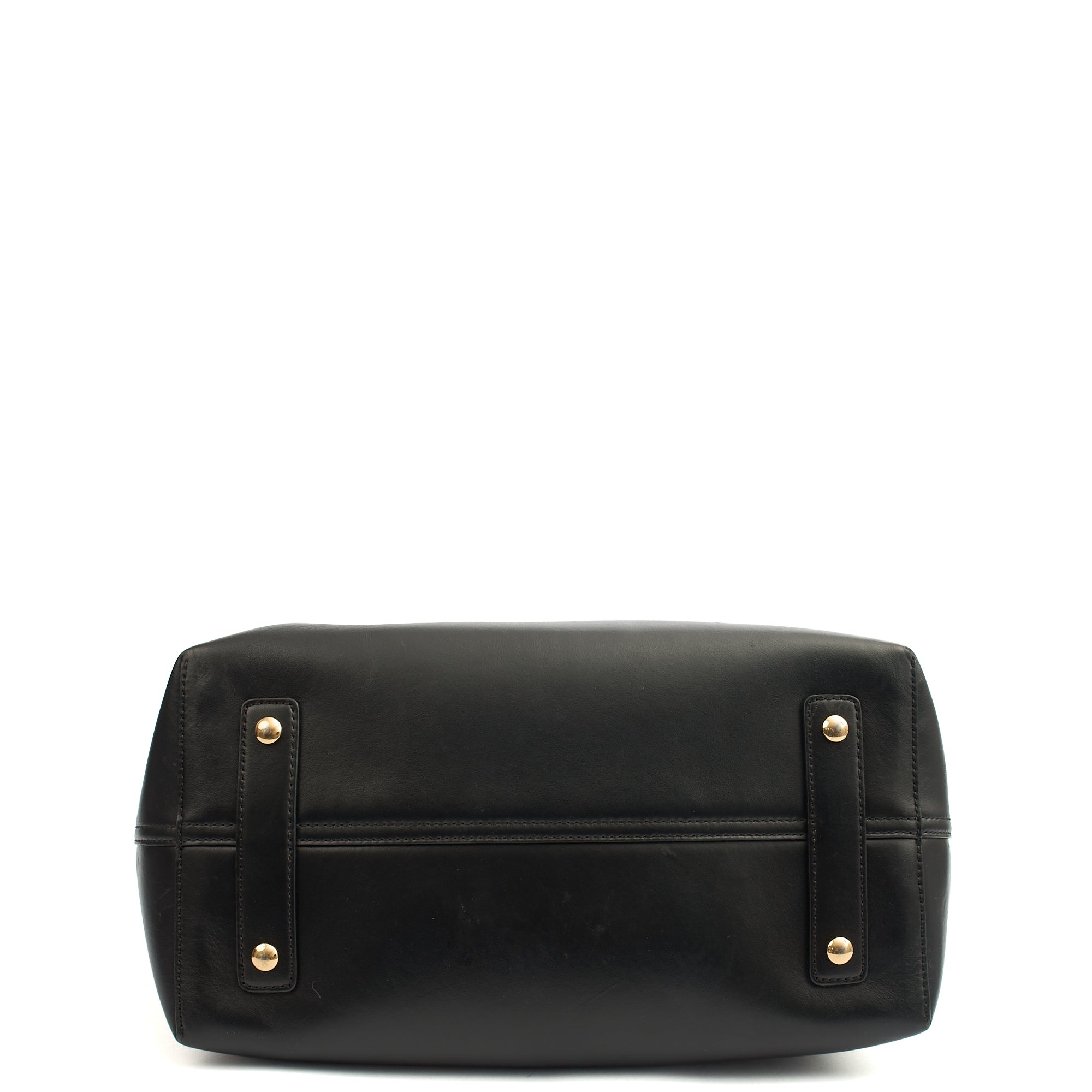 Burberry Tote Belt Bag - Medium in Black, Leather — Top View