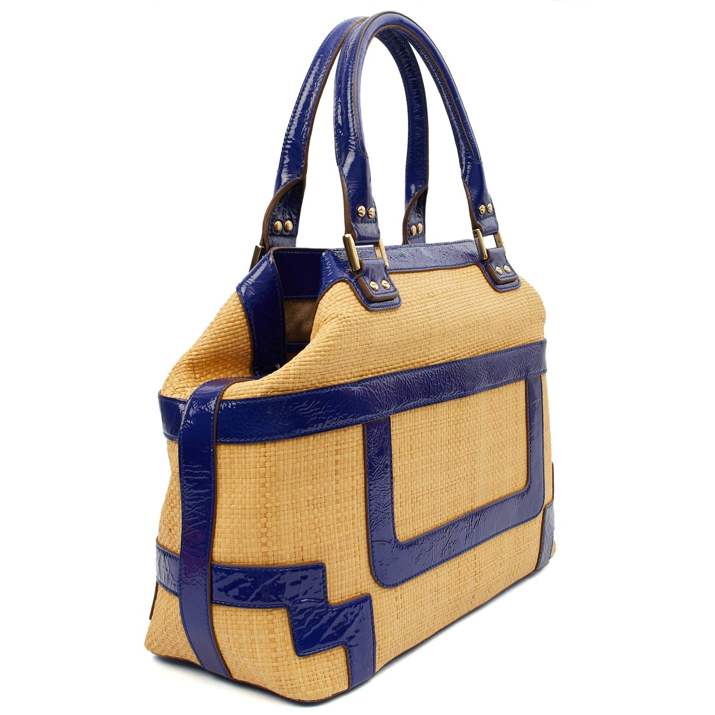 Anya Hindmarch Tote Shoulder Bag in Neutral, Fabric — Side View