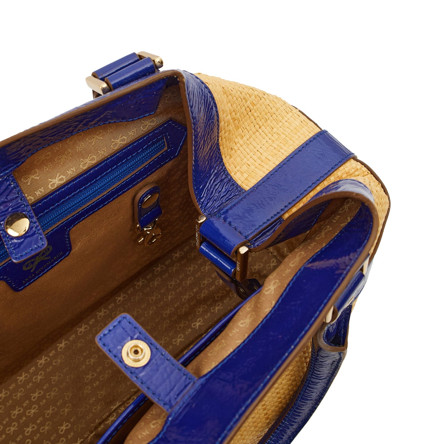 Anya Hindmarch Tote Shoulder Bag in Neutral, Fabric — Detail View