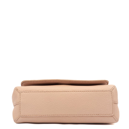 Burberry Satchel Shoulder Bag in Pink, Leather — Detail View
