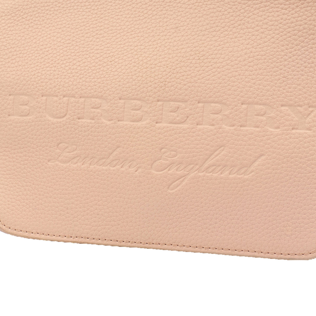 Burberry Satchel Shoulder Bag in Pink, Leather — Side View