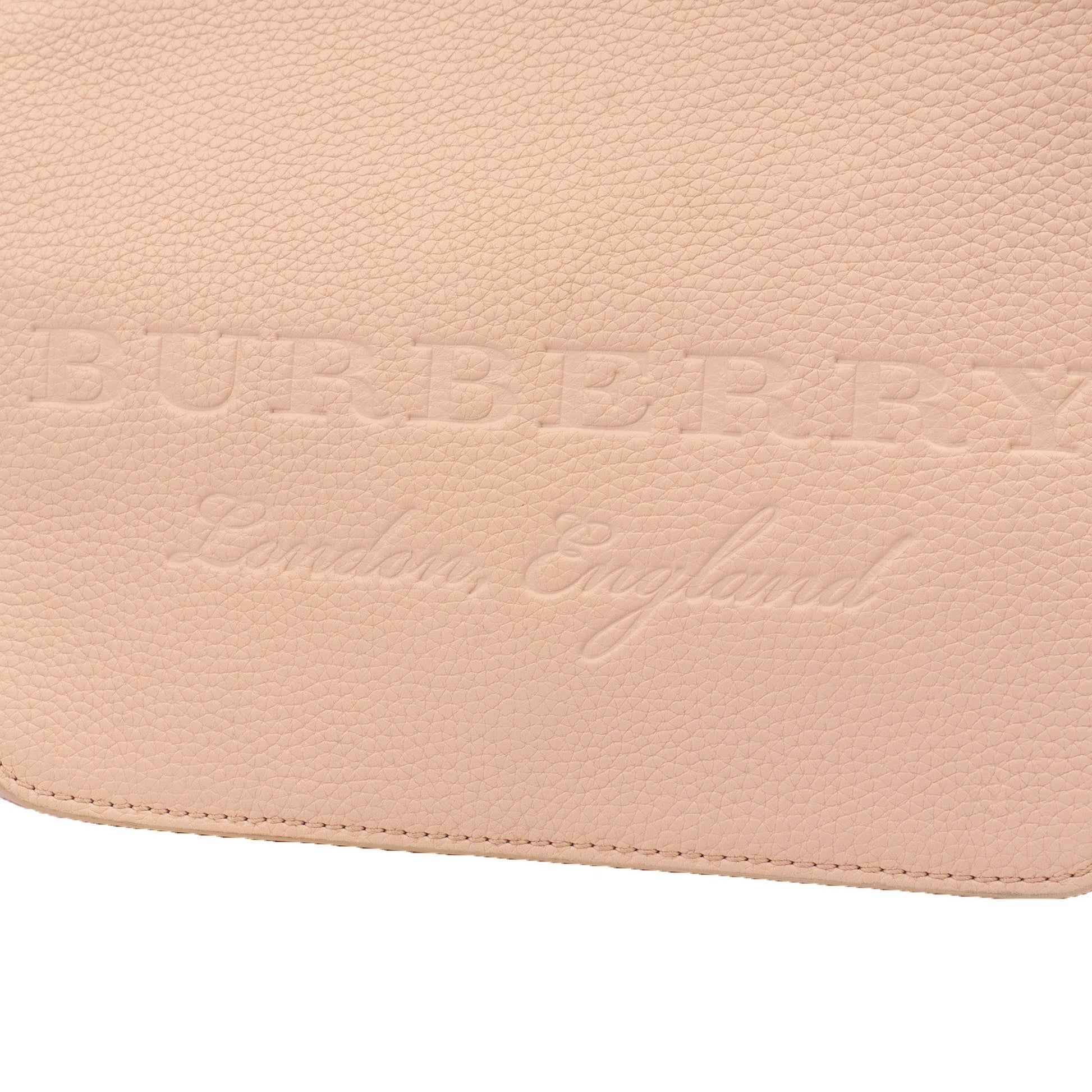 Burberry Satchel Shoulder Bag in Pink, Leather — Side View