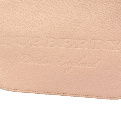 Burberry Satchel Shoulder Bag in Pink, Leather — Side View