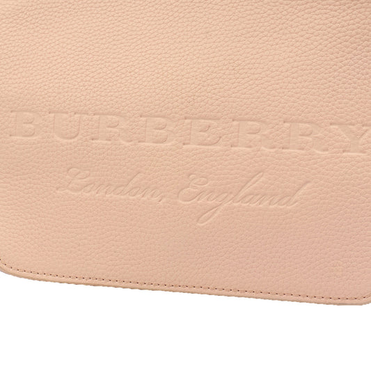 Burberry Satchel Shoulder Bag in Pink, Leather — Side View