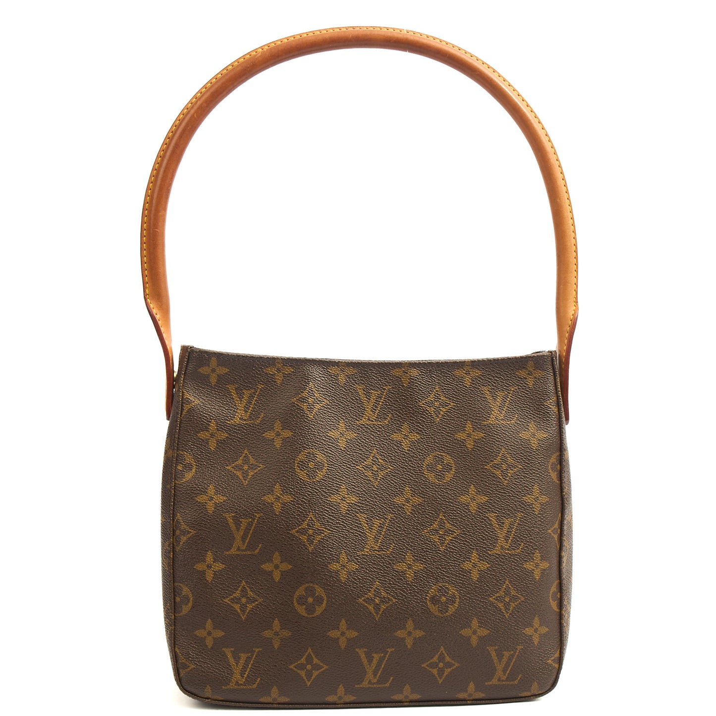 Louis Vuitton Shoulder Bag Looping PM in Monogram, Canvas — Back View