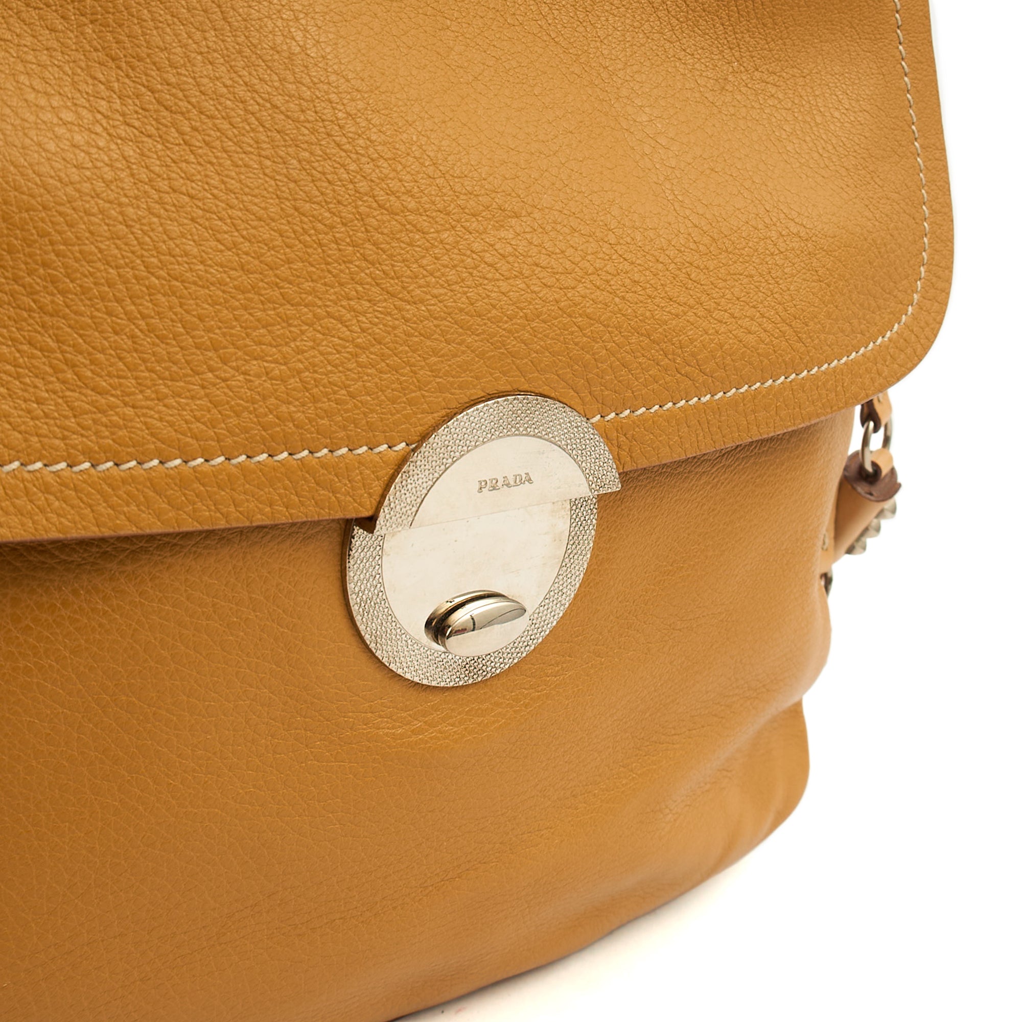 Prada Tote Tote in Cognac, Calfskin — Alternate View 13