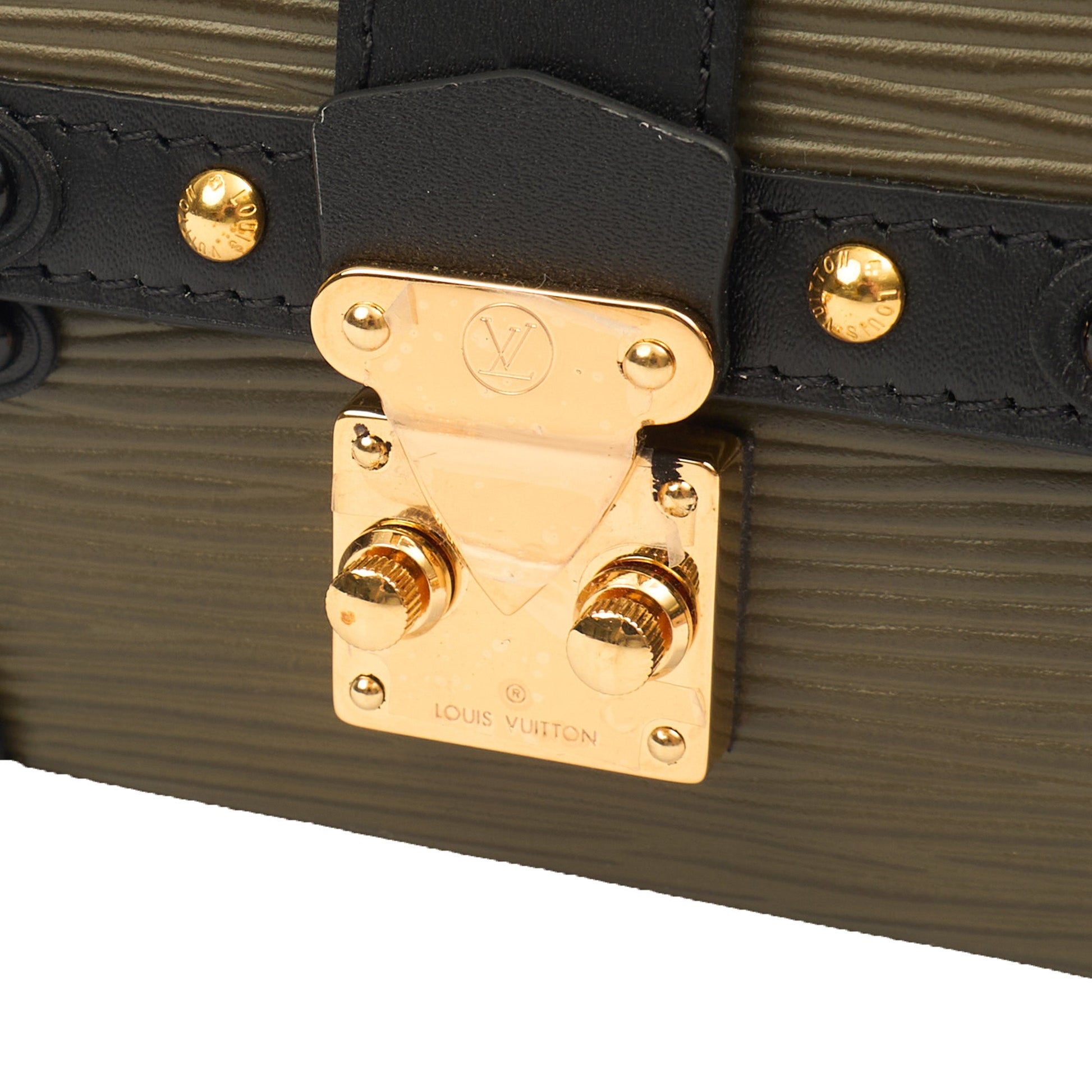 Louis Vuitton Mini Bag Petite Malle Chain in Green, Epi Leather — Alternate View 15