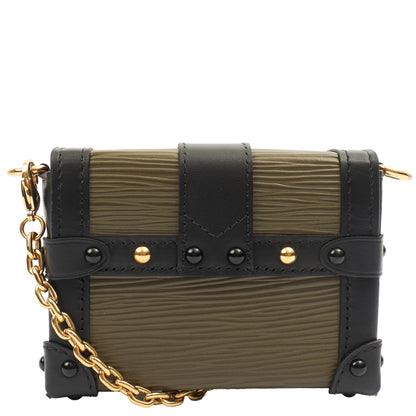 Louis Vuitton Mini Bag Petite Malle Chain in Green, Epi Leather — Alternate View 12