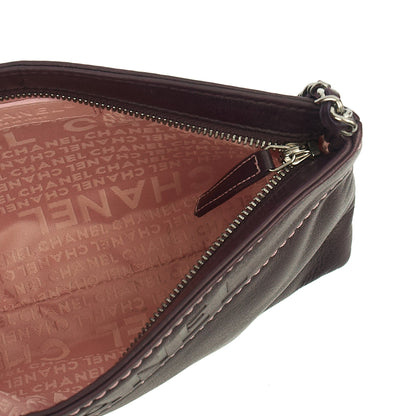 Chanel Mini Bag Vintage Shoulder Bag in Purple, Lambskin Leather — Alternate View 8