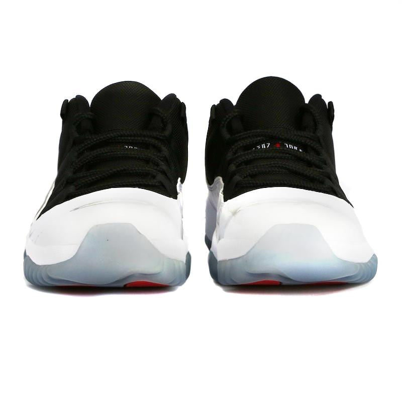 Air Jordan 11 Low Retro White-Black-True Red — UK 3 | EU 35.5 | US 3.5 — Back View