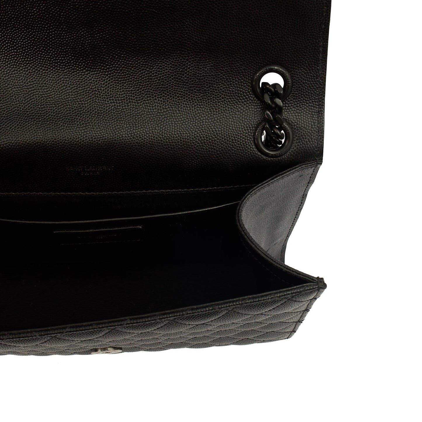 Saint Laurent Shoulder Bag Envelope - Medium in Black, Leather — Alternate View 7
