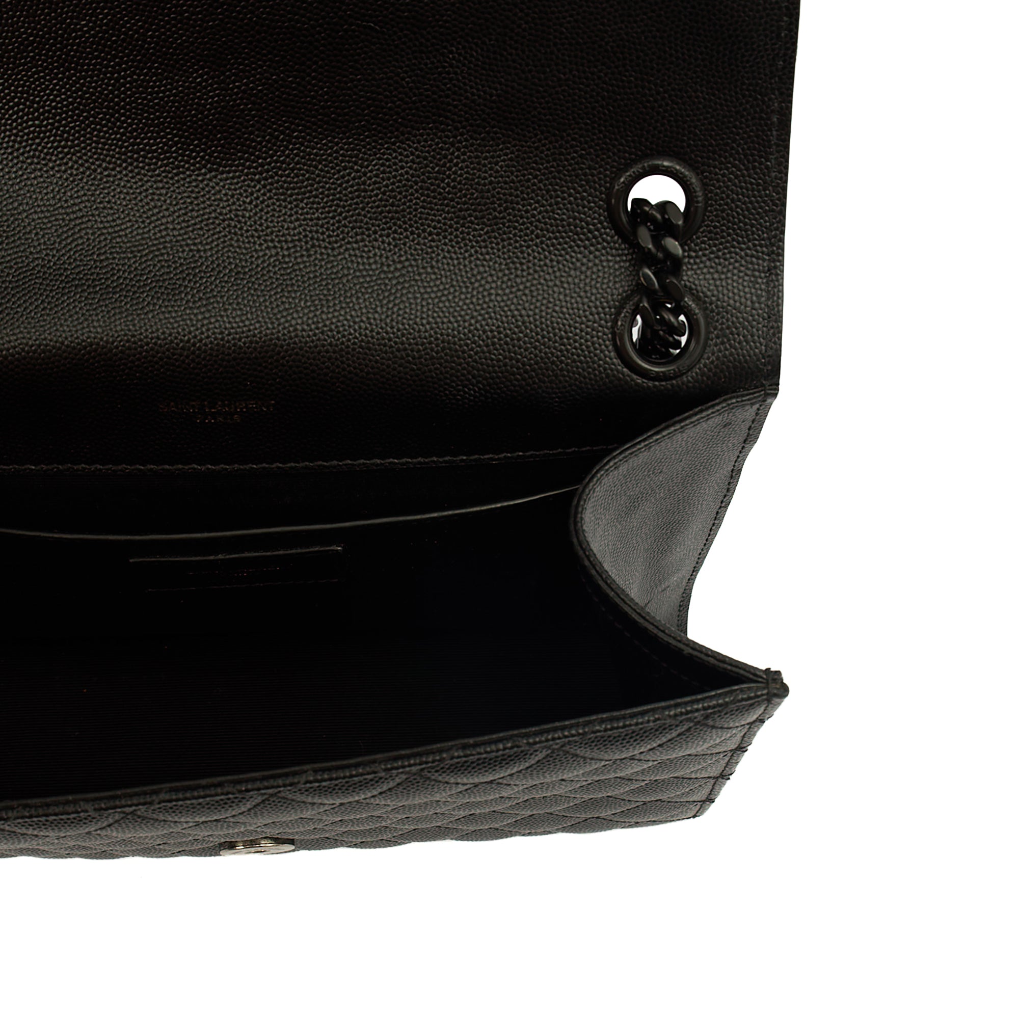Saint Laurent Shoulder Bag Envelope - Medium in Black, Leather — Alternate View 7
