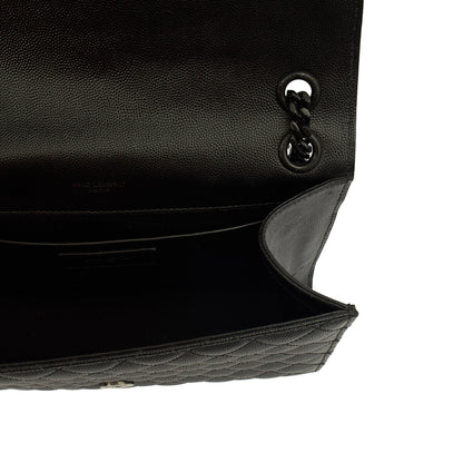 Saint Laurent Shoulder Bag Envelope - Medium in Black, Leather — Alternate View 7