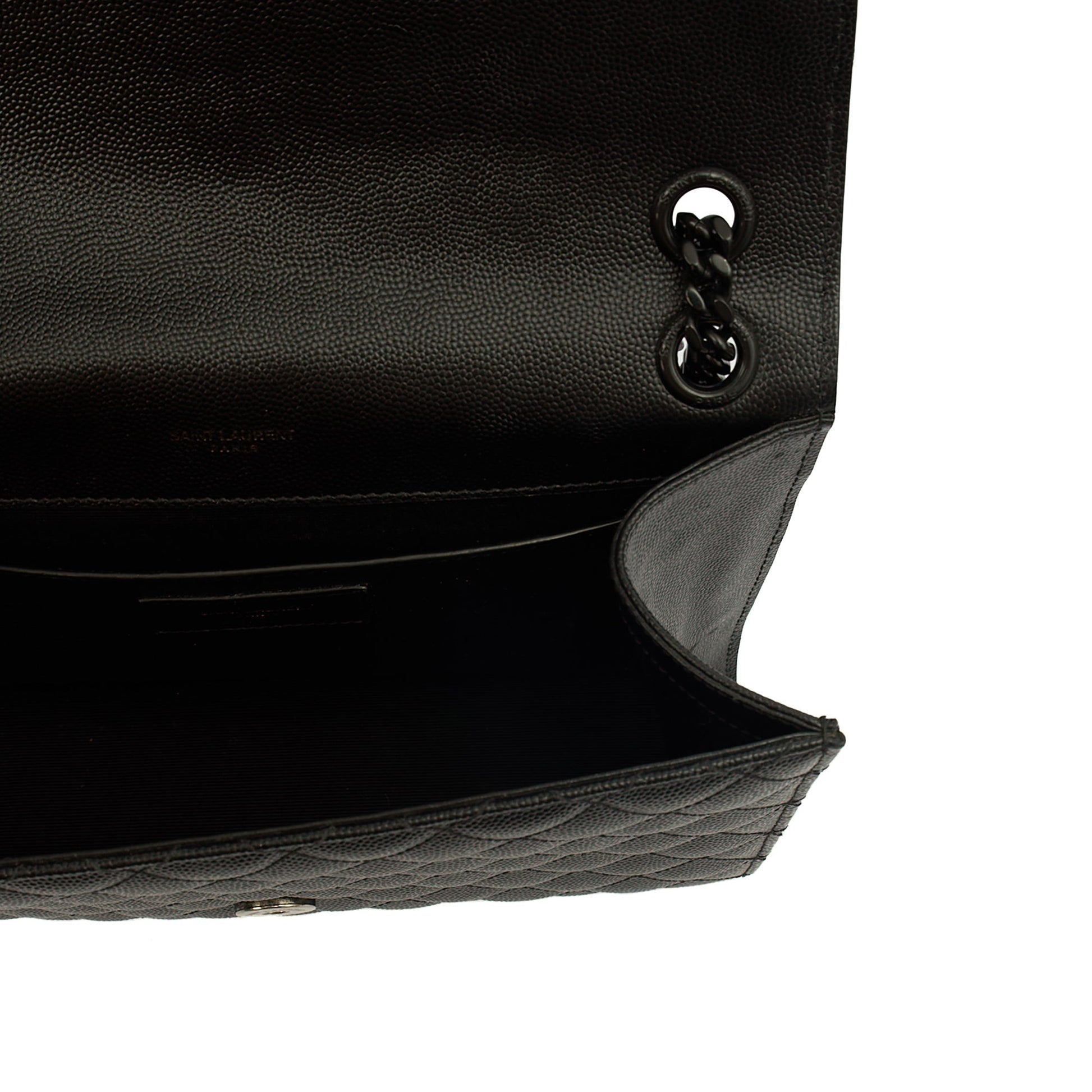 Saint Laurent Shoulder Bag Envelope - Medium in Black, Leather — Alternate View 14