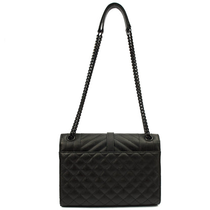 Saint Laurent Shoulder Bag Envelope - Medium in Black, Leather — Alternate View 11