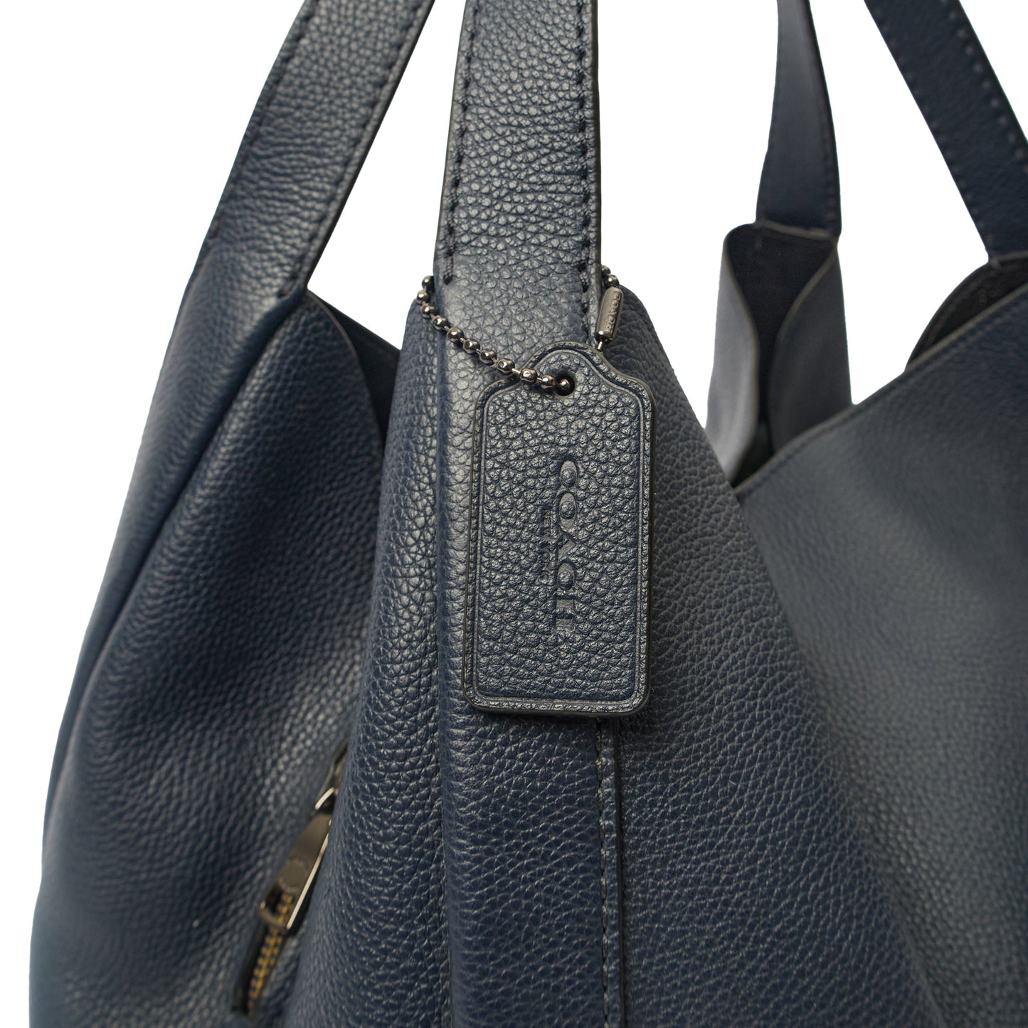 Coach Tote Hadley Hobo in Black, Leather — Detail View
