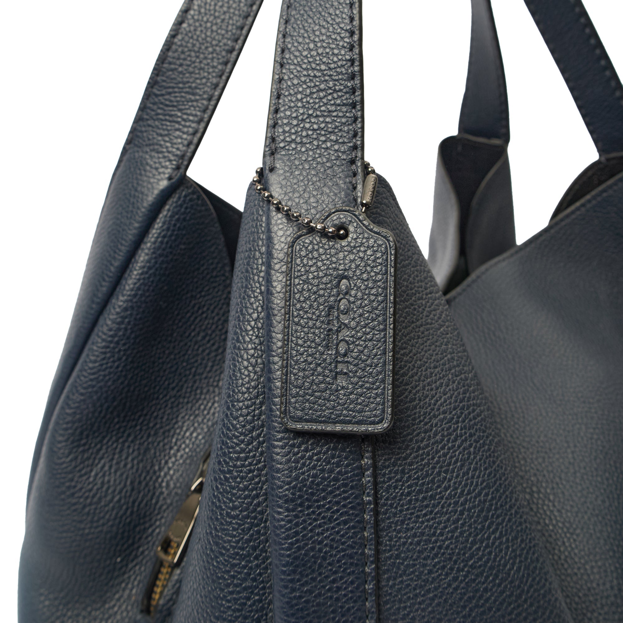 Coach Tote Hadley Hobo in Black, Leather — Detail View