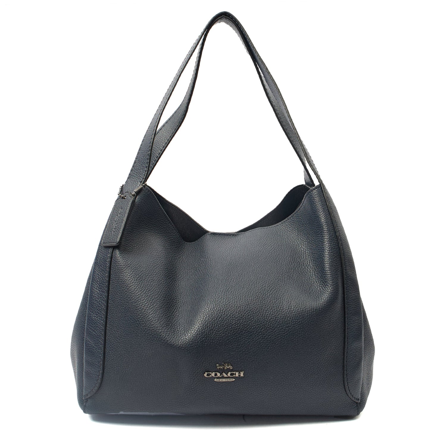 Coach Tote Hadley Hobo in Black, Leather — Front View