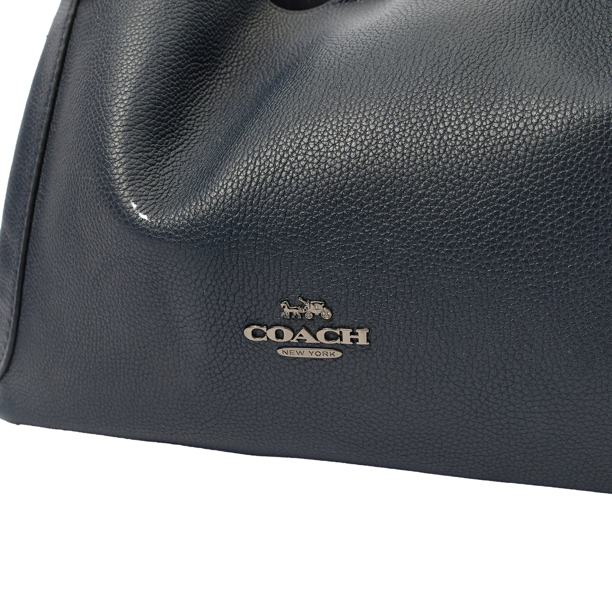 Coach Tote Hadley Hobo in Black, Leather — Lifestyle View