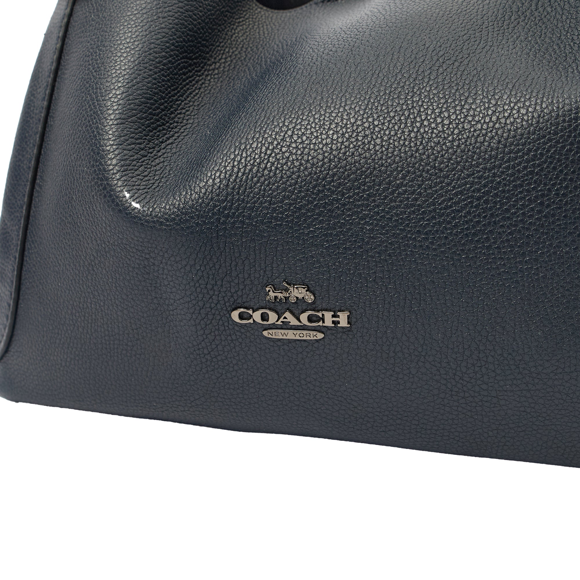 Coach Tote Hadley Hobo in Black, Leather — Lifestyle View