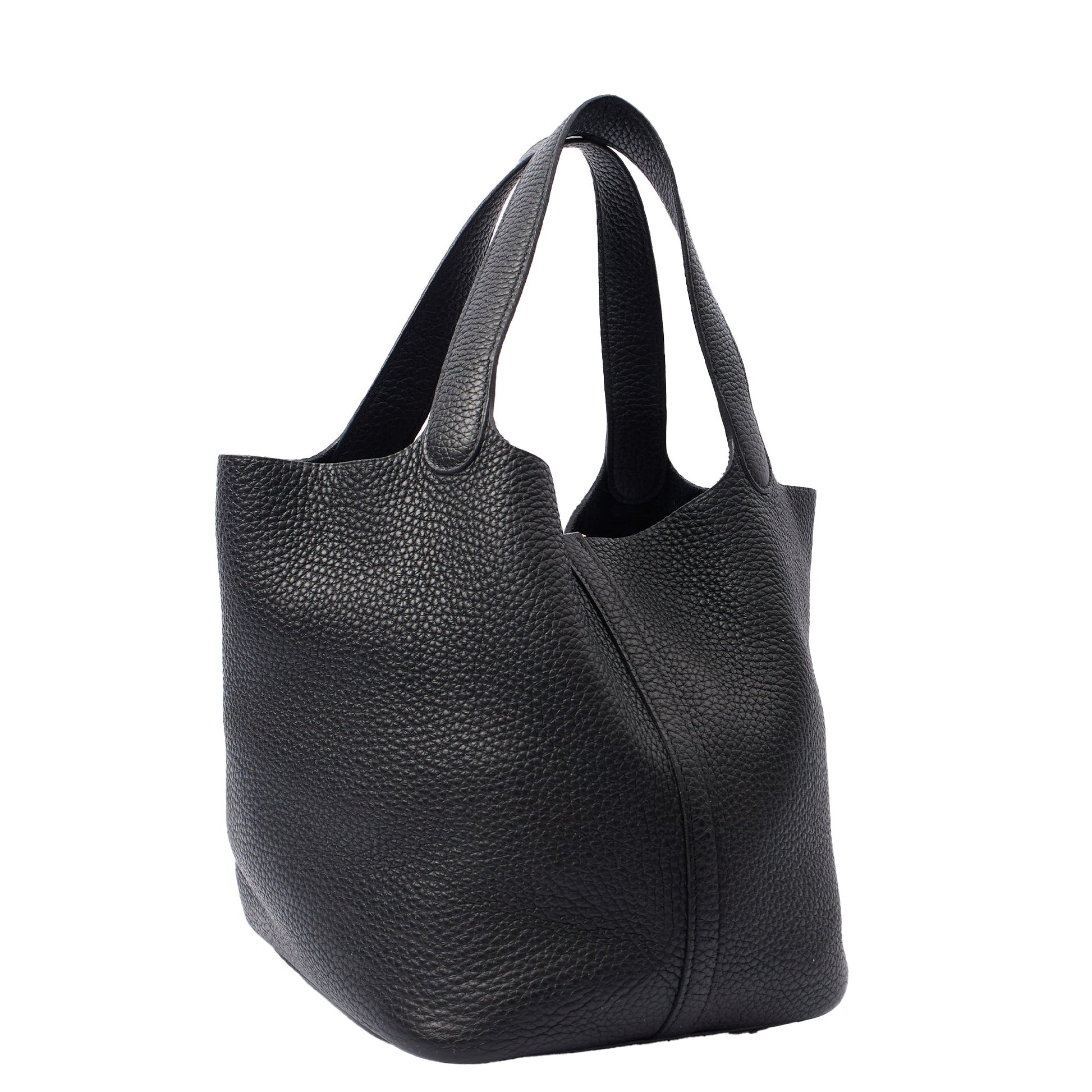 Hermes Picotin 22 in Black, Clemence Leather — Alternate View 13